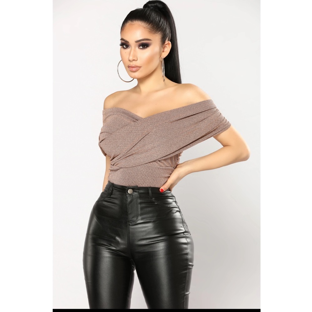 Ex sir bodysuit - rose gold from FashionNova. NWT